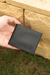 BLACK & BROWN SLIM WALLET