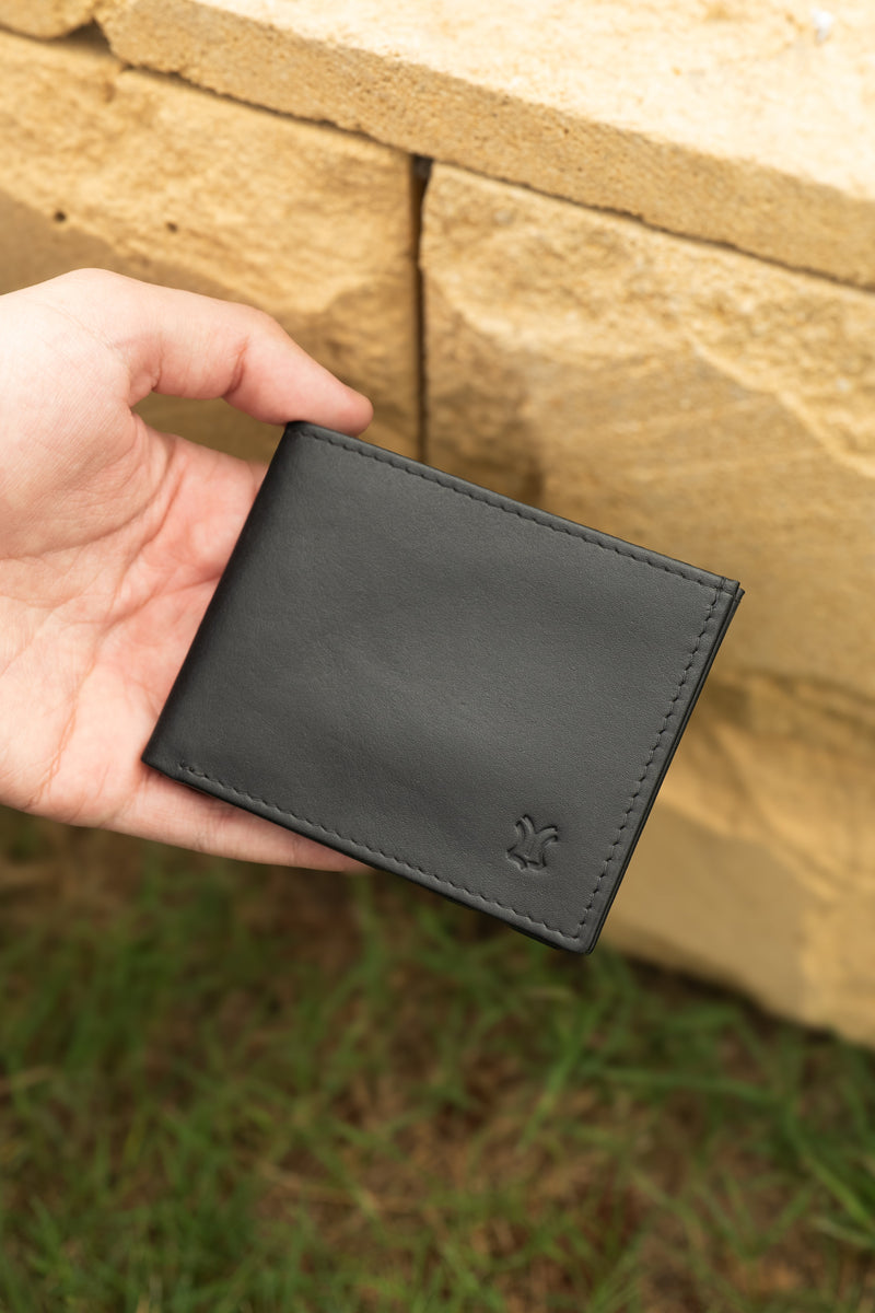 BLACK & BROWN SLIM WALLET