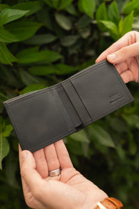 BLACK & BROWN SLIM WALLET